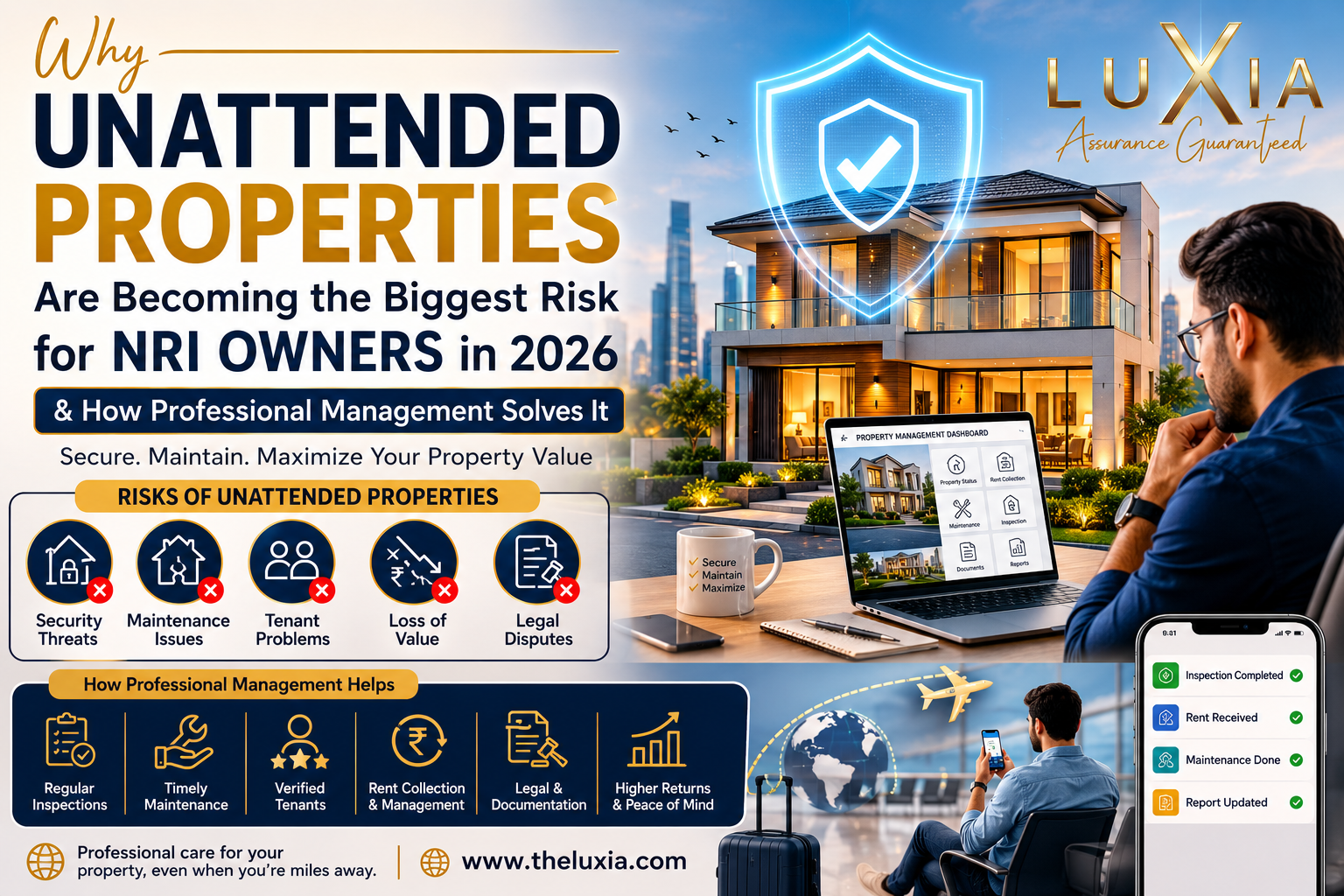 unattended property risks for NRI owners