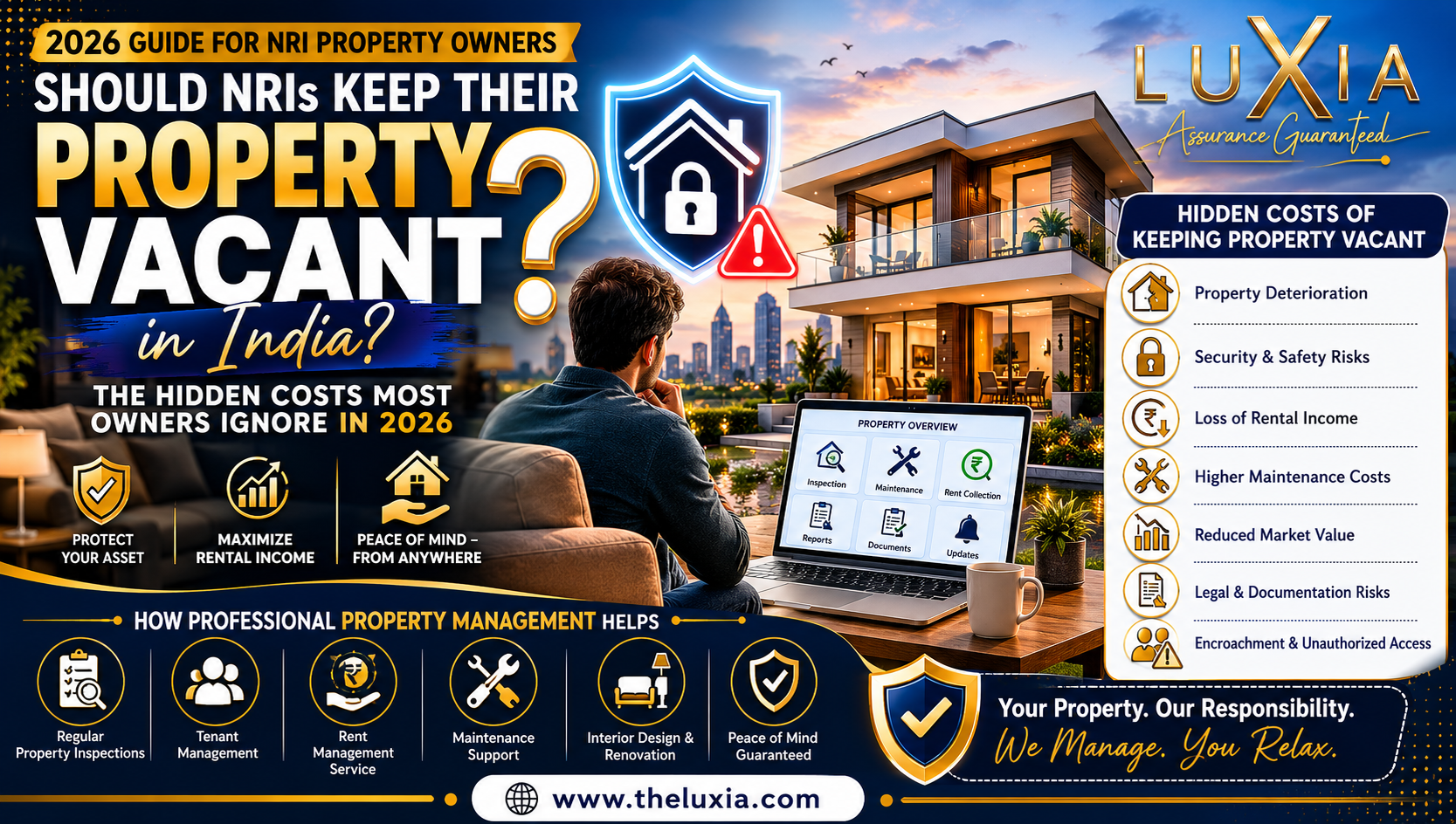 vacant property risks for NRIs