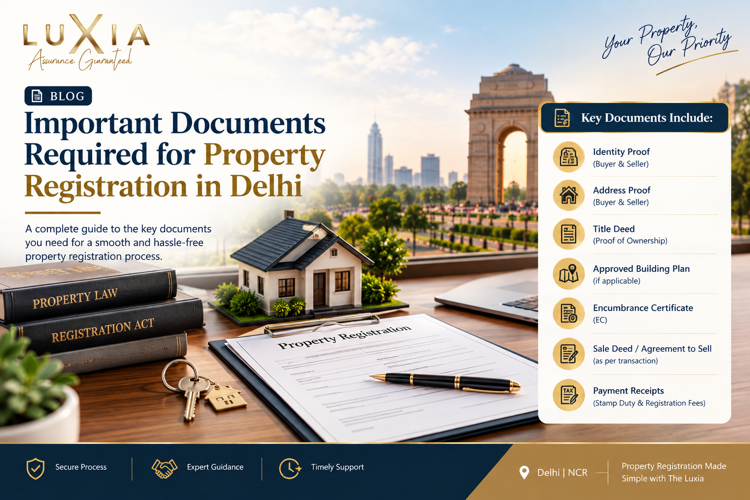 Important Documents Required for Property Registration in Delhi